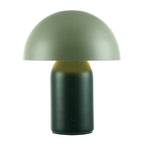 Decortieliving - Midnight Blue Mushroom Table Lamp 25cm | Rechargeable, Touch Dimmer