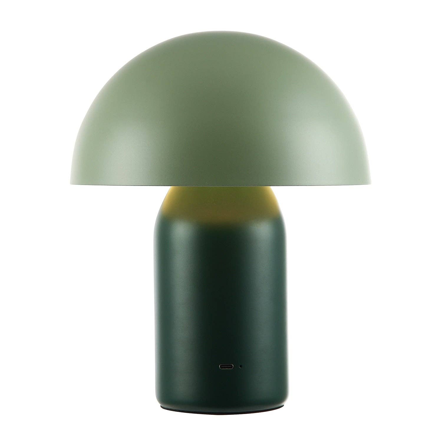 Decortieliving - Midnight Blue Mushroom Table Lamp 25cm | Rechargeable, Touch Dimmer