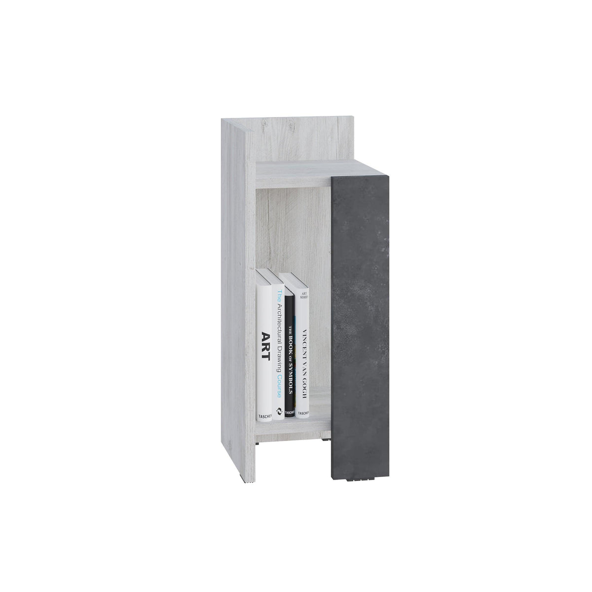 Decortieliving - Elos Modern Bedside Table Left Module 25cm Narrow