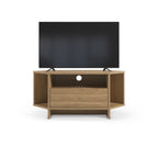 Decortieliving - Modern Viva Corner TV Unit – Compact Corner Stand with Shelves & Cabinet for 40-Inch TVs