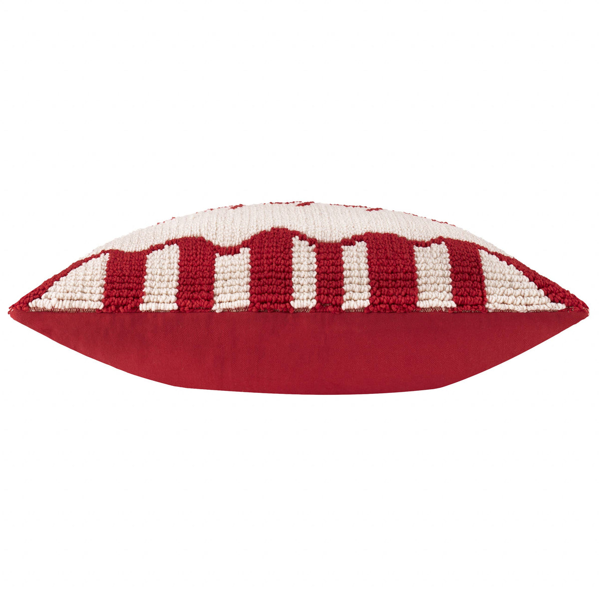 Decortieliving - Fa La La Christmas Cushion 30x50cm | Red Candy Stripe, Tufted
