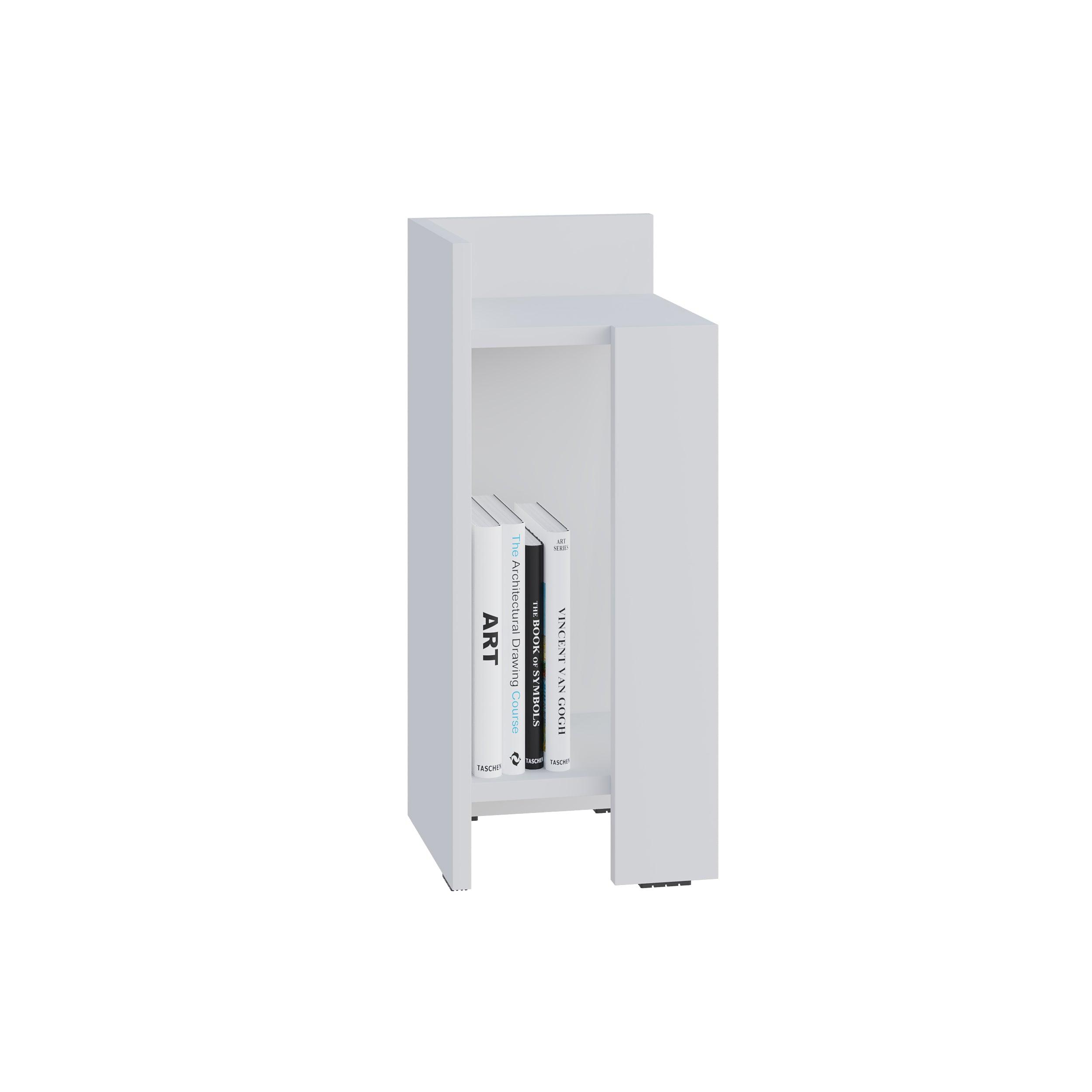 Decortieliving - Elos Modern Bedside Table Left Module 25cm Narrow