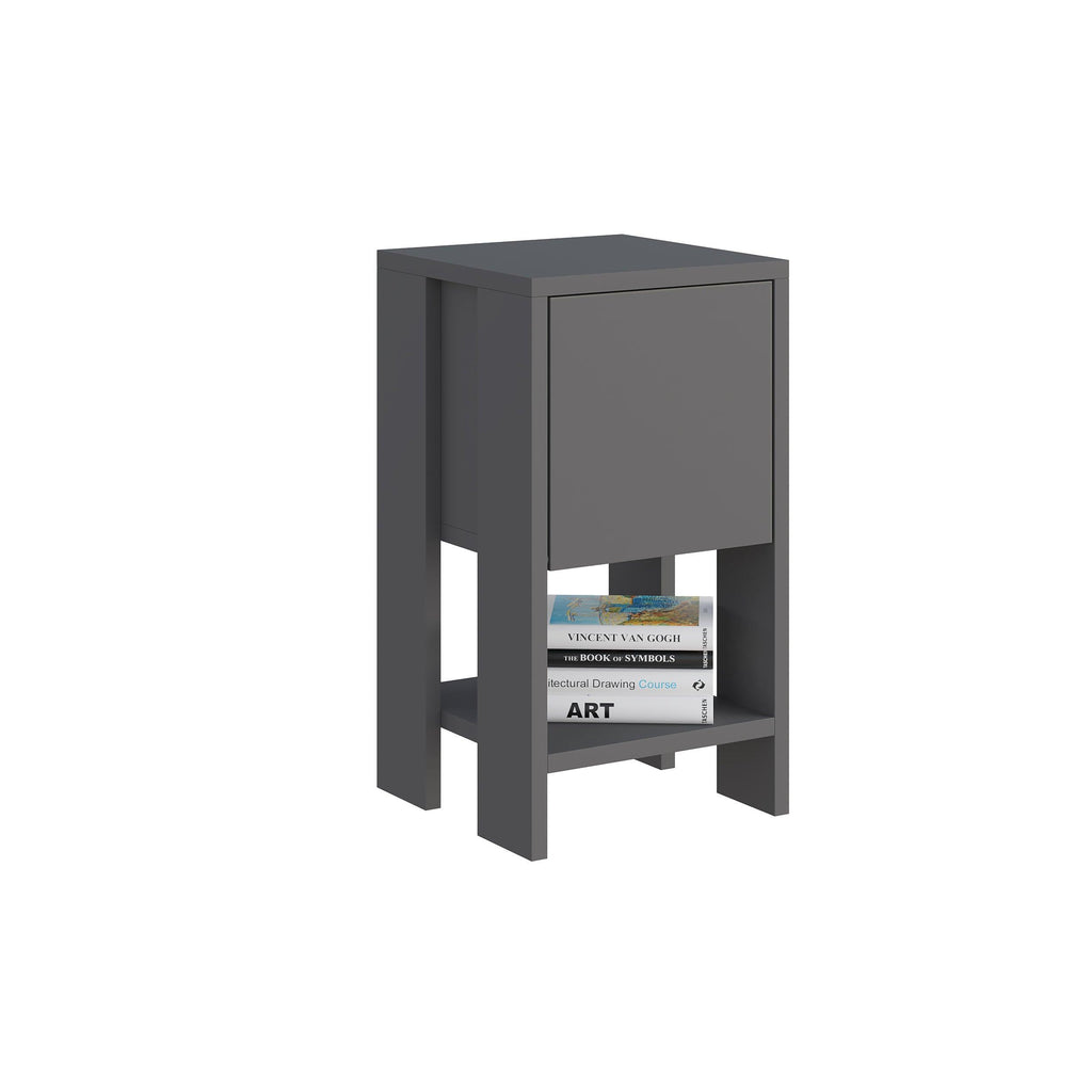 Decortieliving - Ema Modern Bedside Table Bedroom Furniture 30cm Width