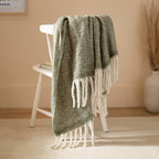 Decortieliving - Bedroom Set: Arch Bedside Table + Cozy Woven Throw