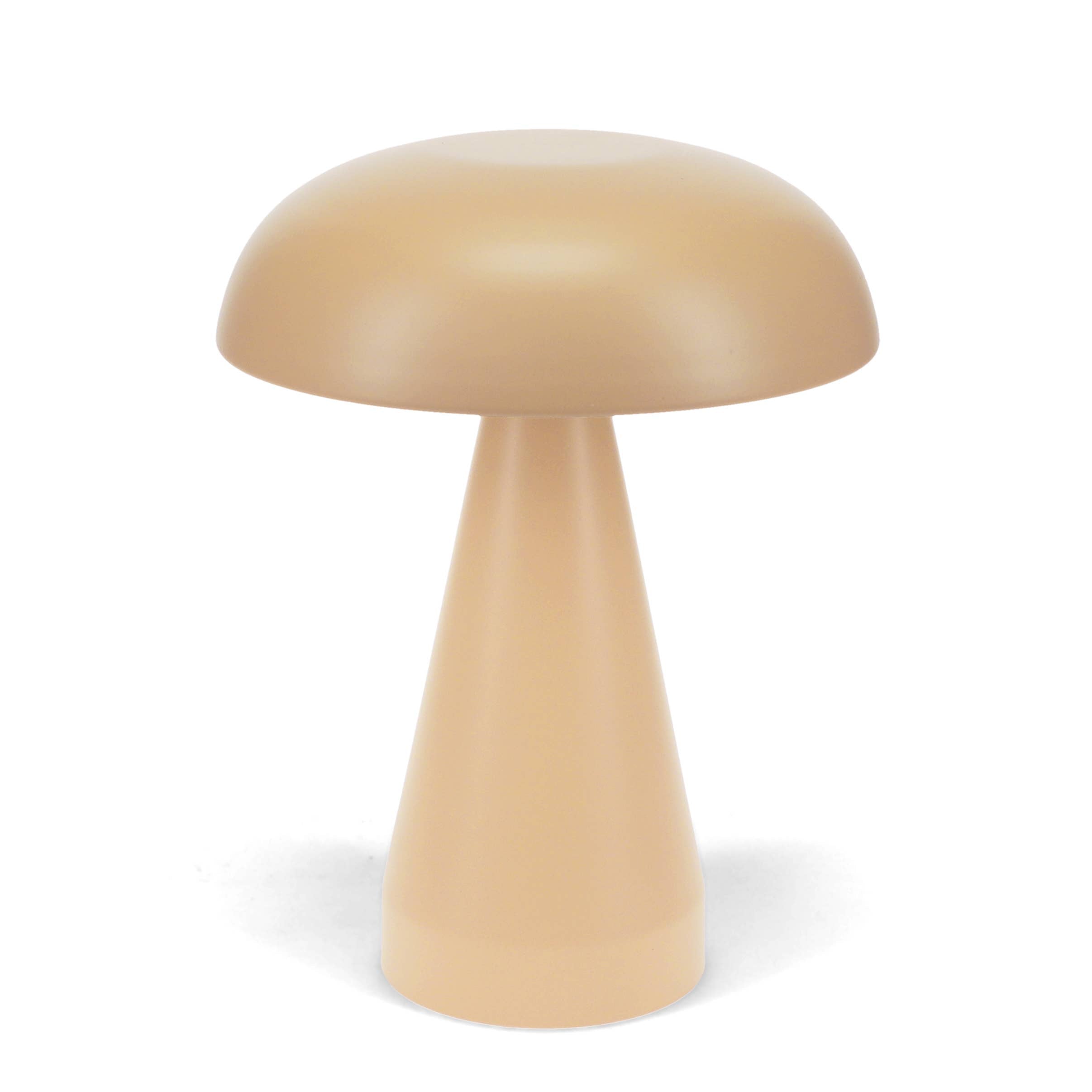 Decortieliving - Bedside Set: Ema 30cm Bedside Table + Mushroom Touch Lamp