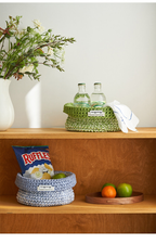 Decortieliving - Handwoven Raffia Basket 22cm | Desk & Shelf Organiser