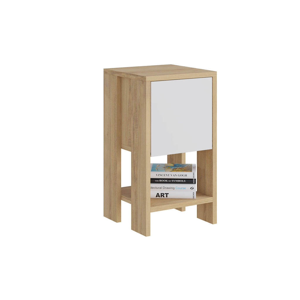 Decortieliving - Ema Modern Bedside Table Bedroom Furniture 30cm Width