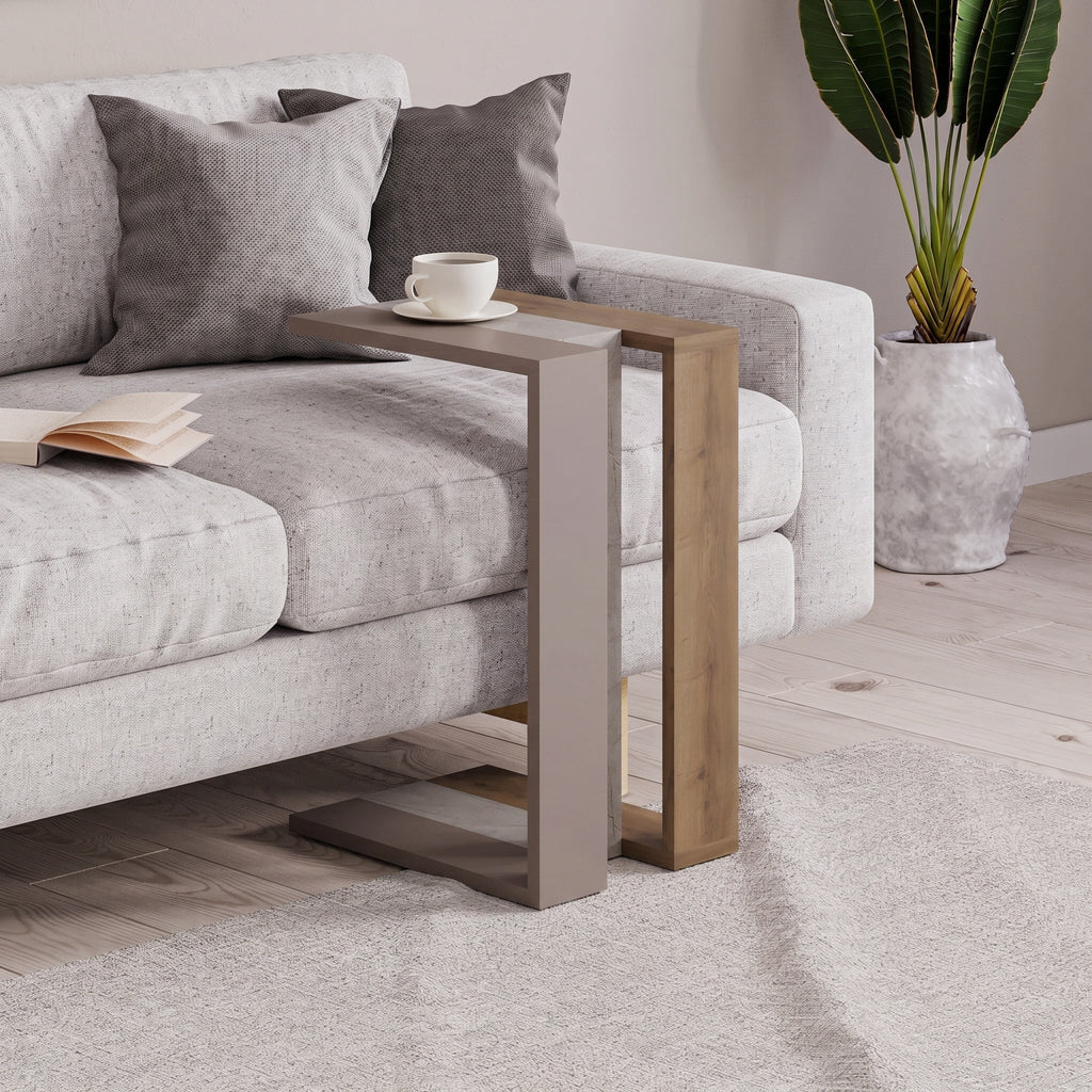 Decortieliving - Muju Modern C Shape Table Multipurpose H 57cm