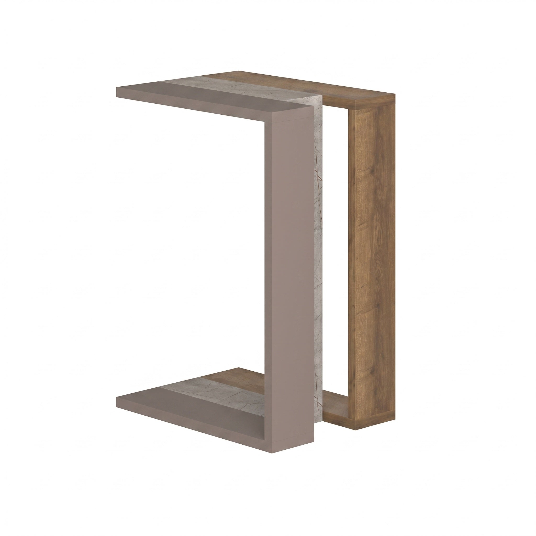 Decortieliving - Muju Modern C Shape Table Multipurpose H 57cm