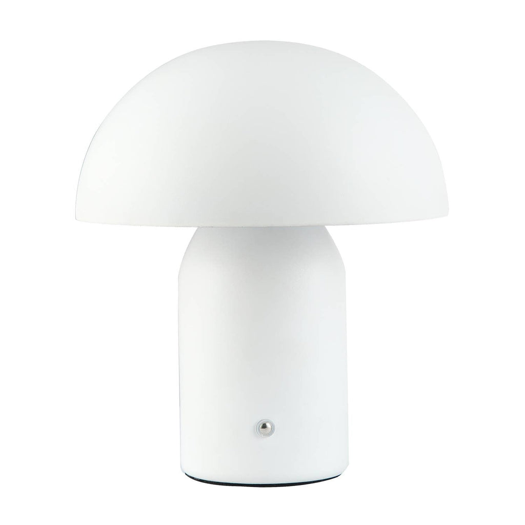 Decortieliving - Midnight Blue Mushroom Table Lamp 25cm | Rechargeable, Touch Dimmer