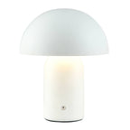 Decortieliving - Midnight Blue Mushroom Table Lamp 25cm | Rechargeable, Touch Dimmer