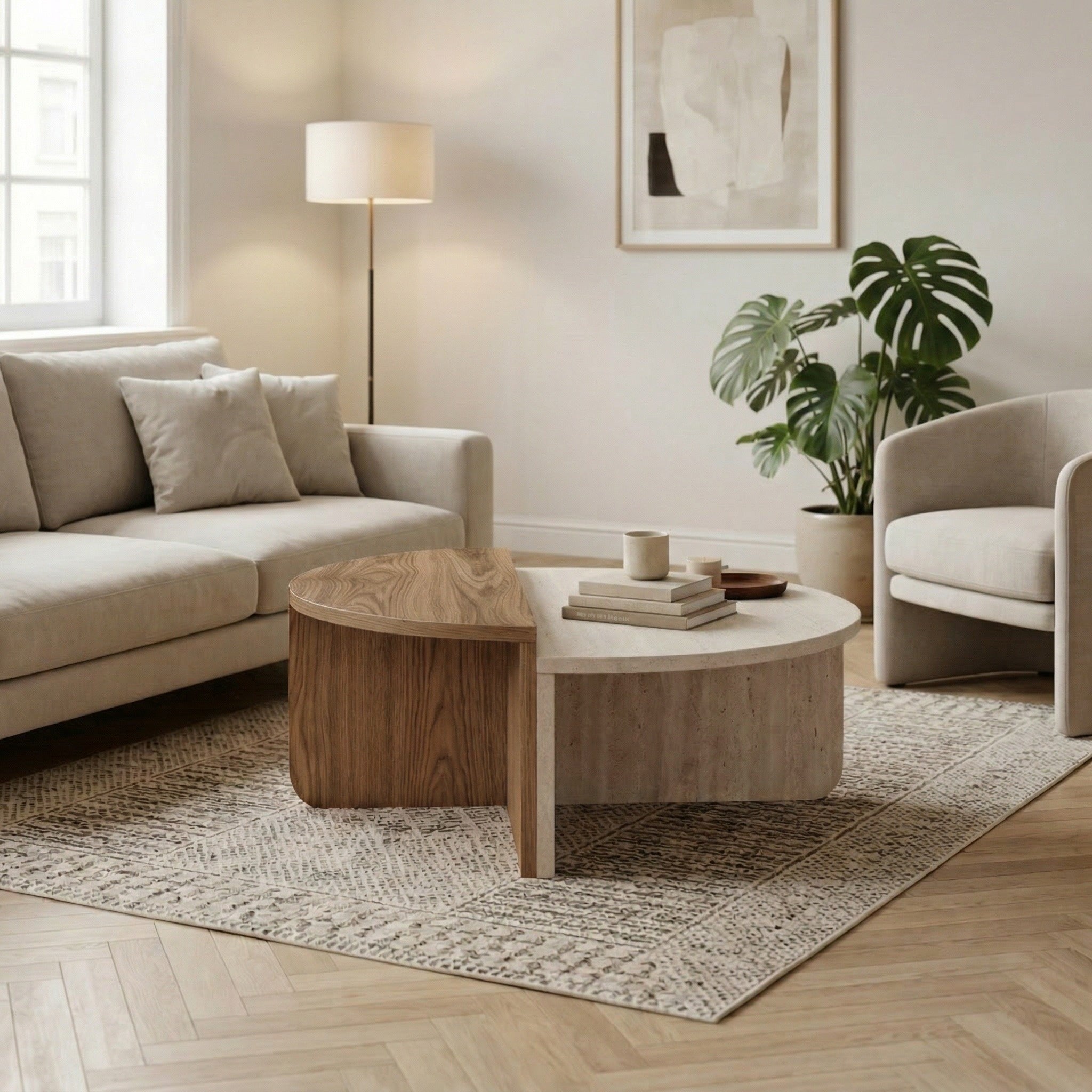 Table basse ronde moderne Aloeva