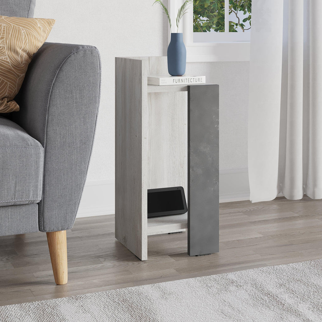 Decortieliving - Elos Modern Bedside Table Left Module 25cm Narrow