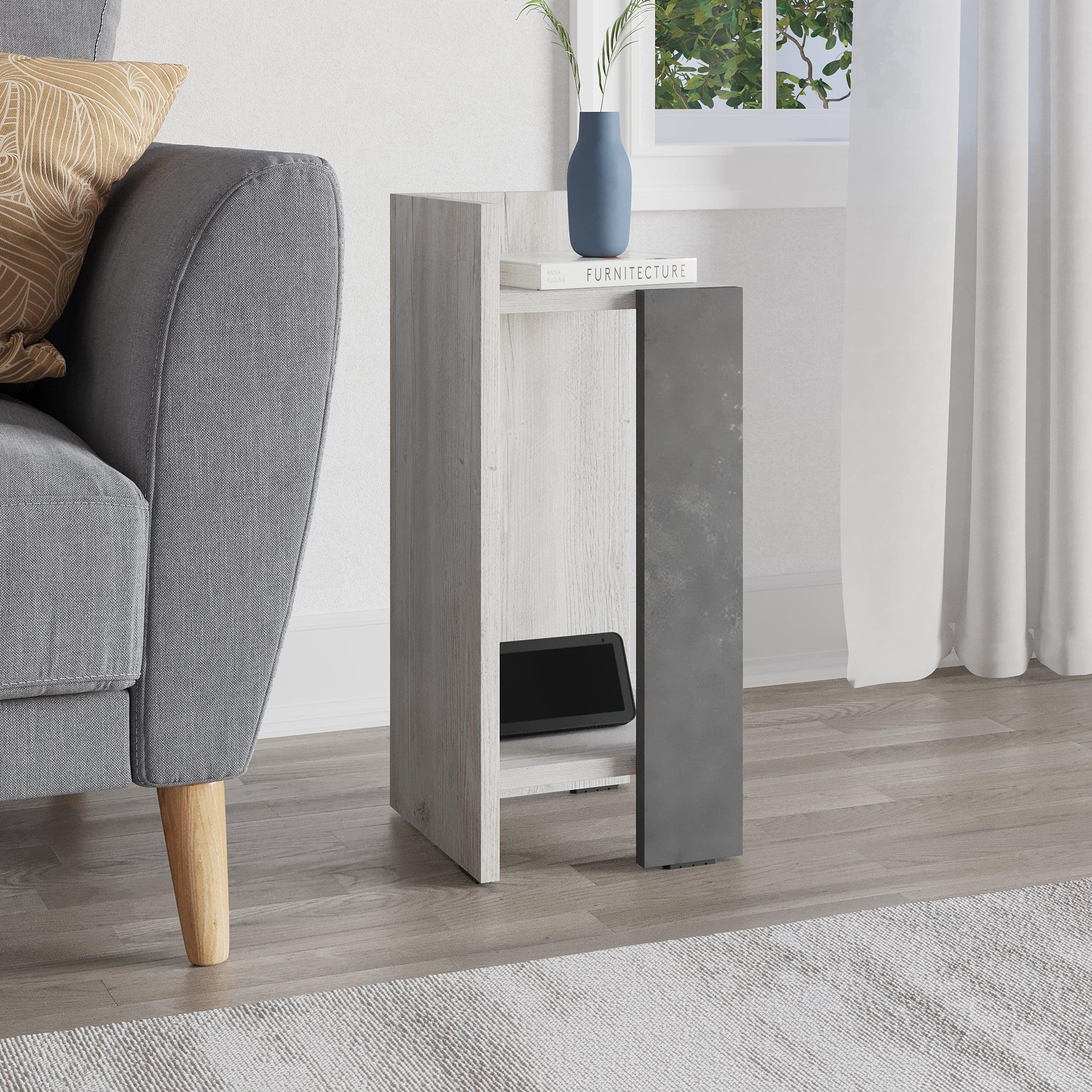 Decortieliving - Elos Modern Bedside Table Left Module 25cm Narrow