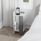 Decortieliving - Elos Modern Bedside Table Left Module 25cm Narrow