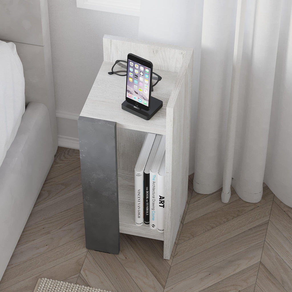 Decortieliving - Elos Modern Bedside Table Right Module 25cm Narrow