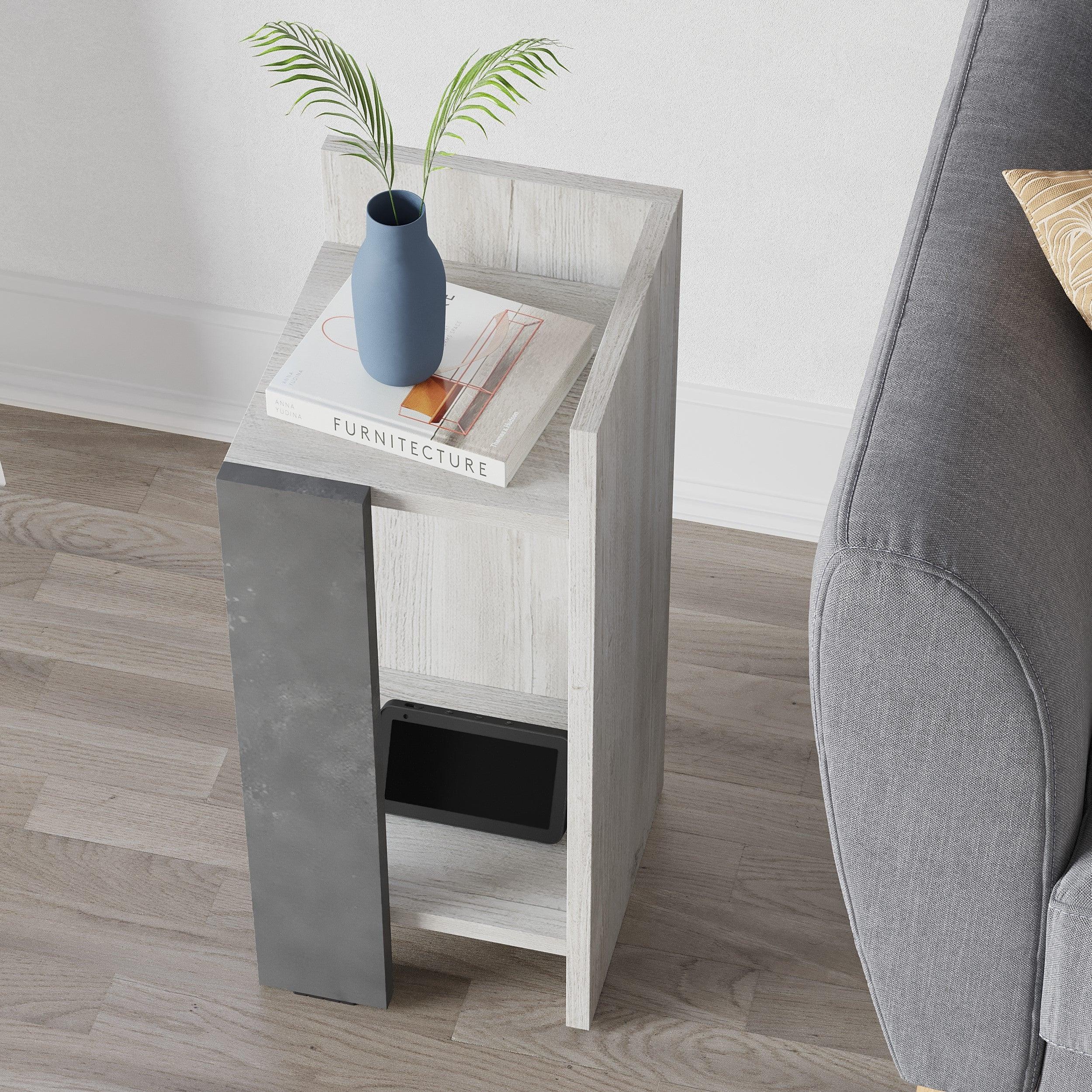 Decortieliving - Elos Modern Bedside Table Right Module 25cm Narrow
