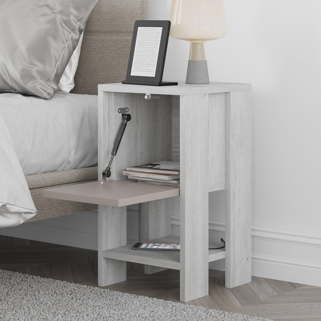 Decortieliving - Ema Modern Bedside Table Bedroom Furniture 30cm Width