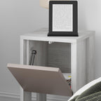 Decortieliving - Ema Modern Bedside Table Bedroom Furniture 30cm Width