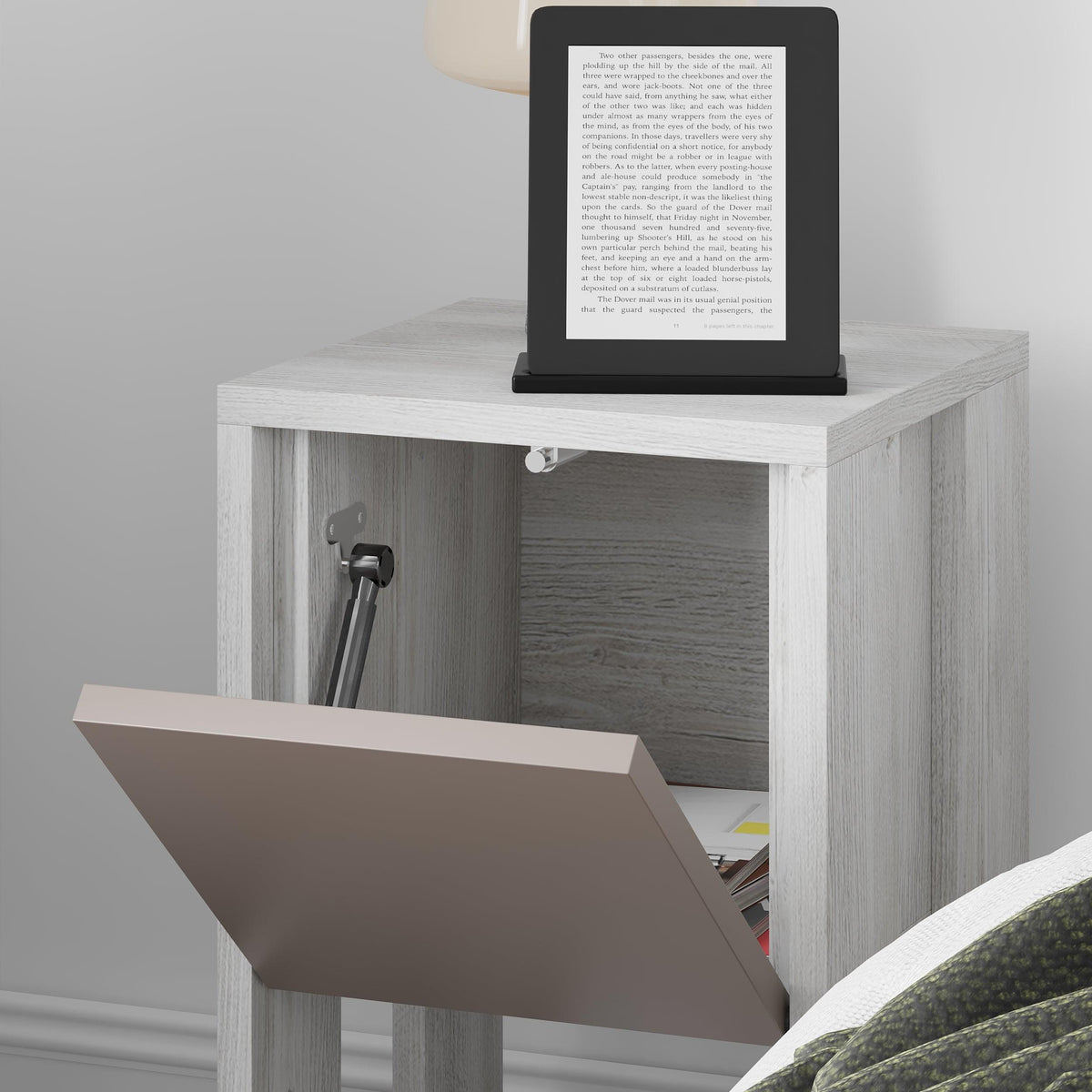 Decortieliving - Ema Modern Bedside Table Bedroom Furniture 30cm Width
