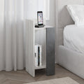 Decortieliving - Elos Modern Bedside Table Left Module 25cm Narrow