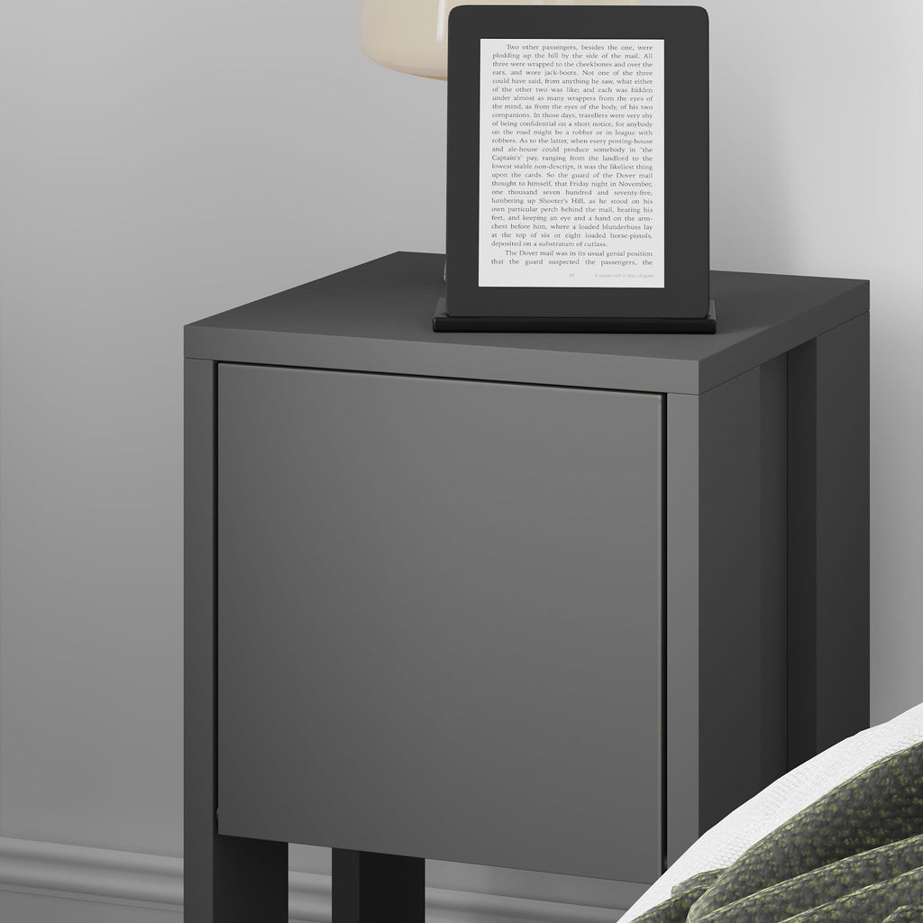 Decortieliving - Ema Modern Bedside Table Bedroom Furniture 30cm Width