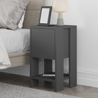 Decortieliving - Ema Modern Bedside Table Bedroom Furniture 30cm Width