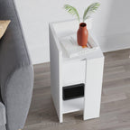 Decortieliving - Elos Modern Bedside Table Left Module 25cm Narrow