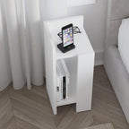 Decortieliving - Elos Modern Bedside Table Left Module 25cm Narrow
