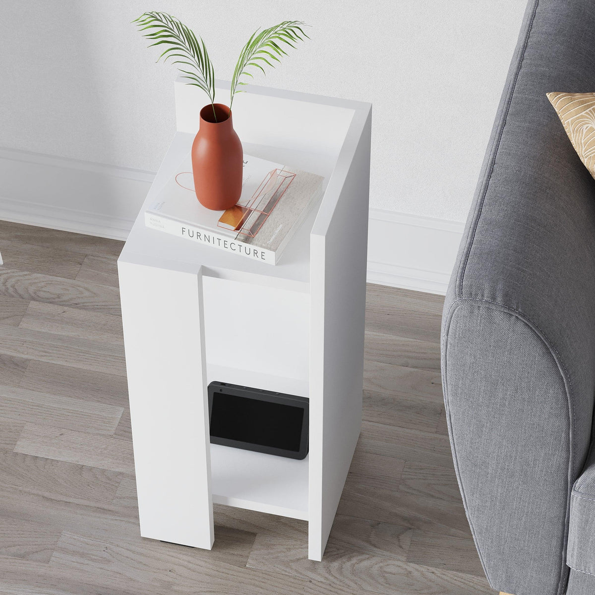 Decortieliving - Elos Modern Bedside Table Right Module 25cm Narrow
