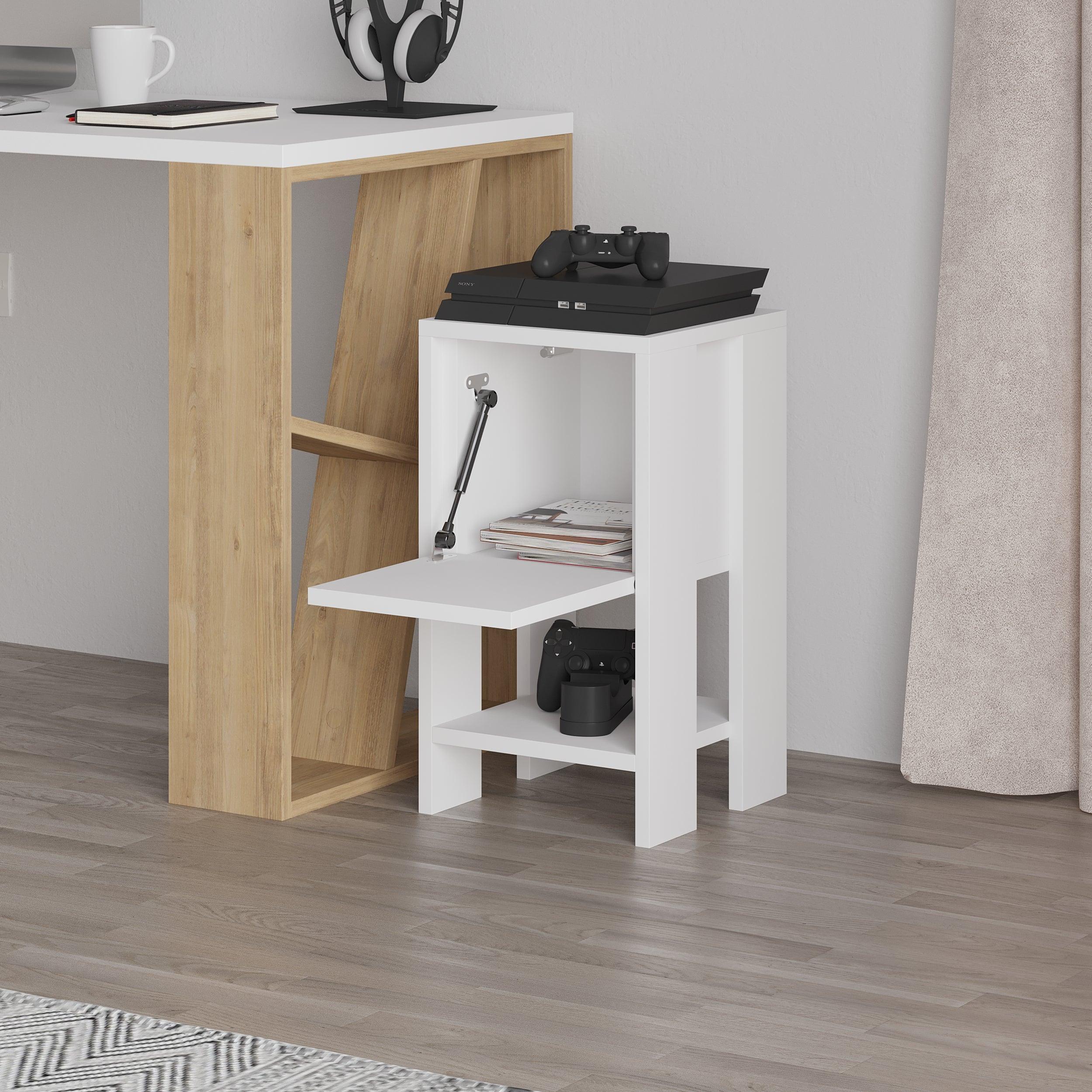 Decortieliving - Ema Modern Bedside Table Bedroom Furniture 30cm Width