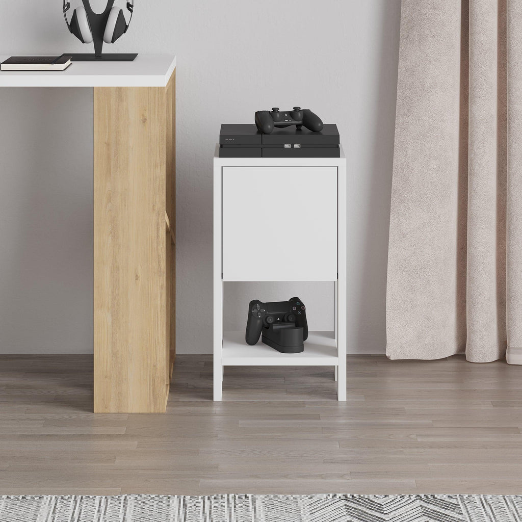Decortieliving - Ema Modern Bedside Table Bedroom Furniture 30cm Width