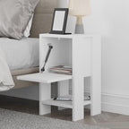 Decortieliving - Ema Modern Bedside Table Bedroom Furniture 30cm Width