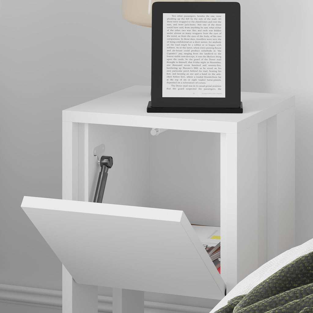 Decortieliving - Ema Modern Bedside Table Bedroom Furniture 30cm Width