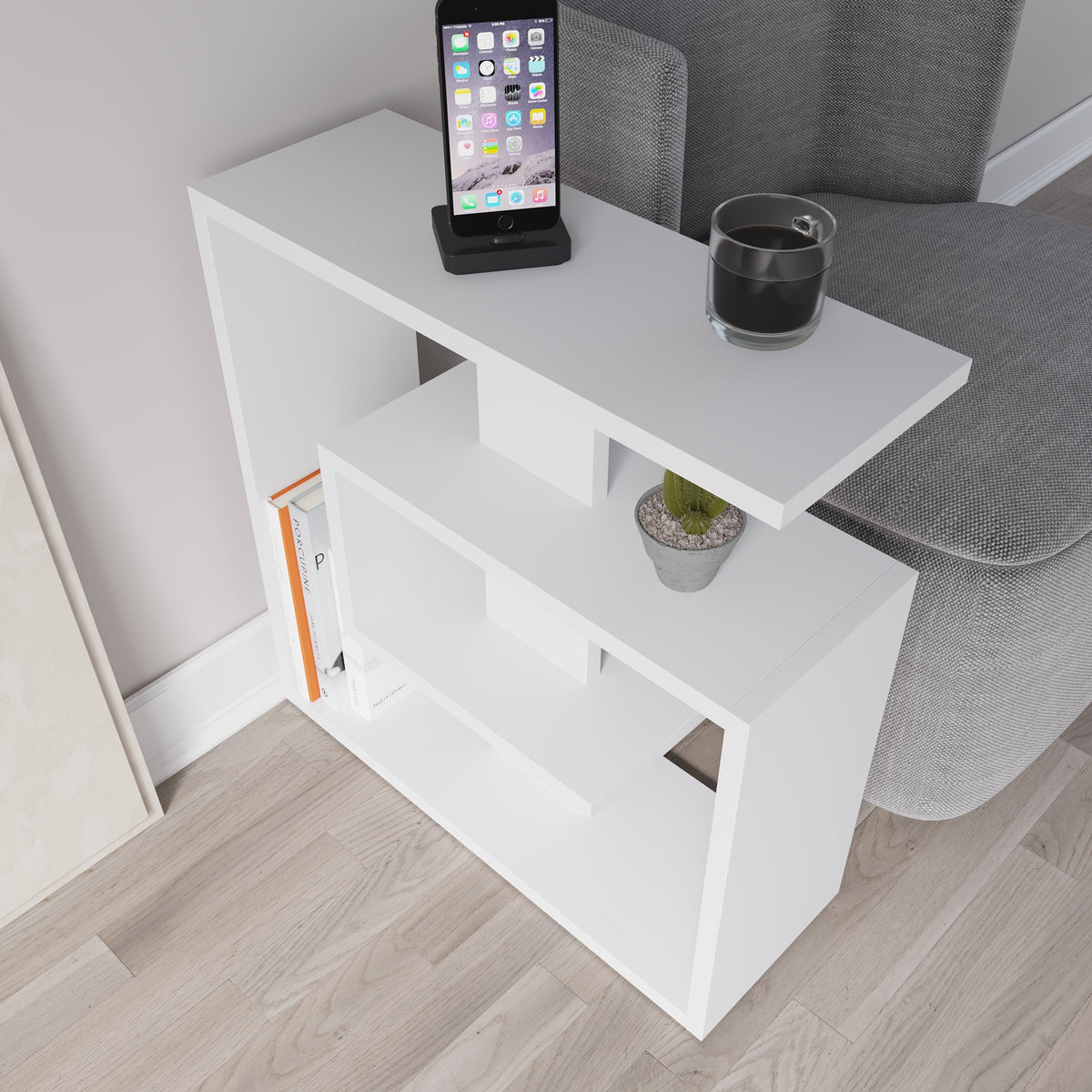 Decortieliving - Saly Modern Side End Table Multipurpose With Creativeness H 57cm 3 Tier