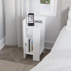 Decortieliving - Elos Modern Bedside Table Left Module 25cm Narrow
