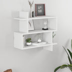 Decortieliving - Paralel Wall Mounted Modern Bookcase Display Unit Medium W 70 cm