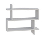 Decortieliving - Paralel Wall Mounted Modern Bookcase Display Unit Medium W 70 cm
