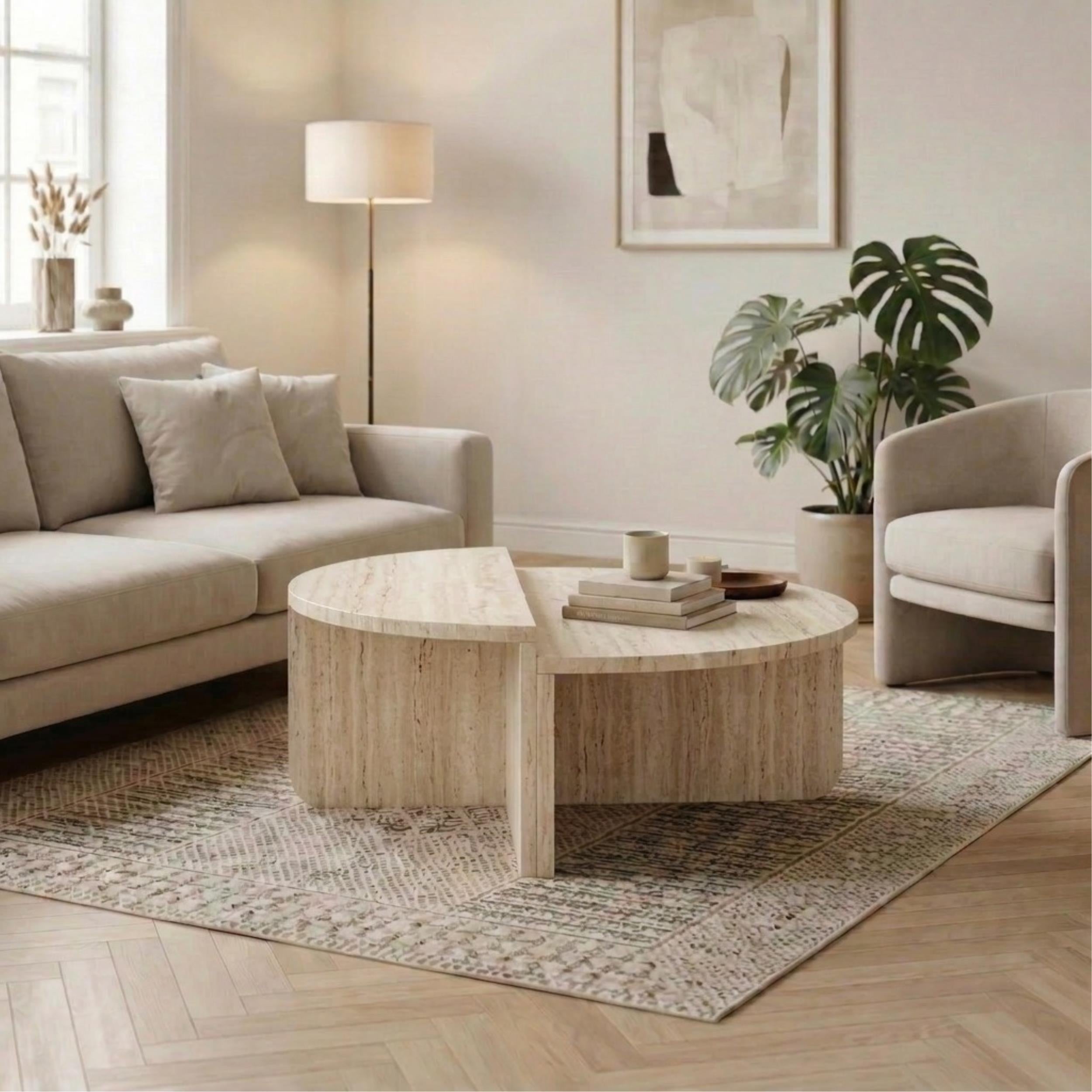 Table basse ronde moderne Aloeva