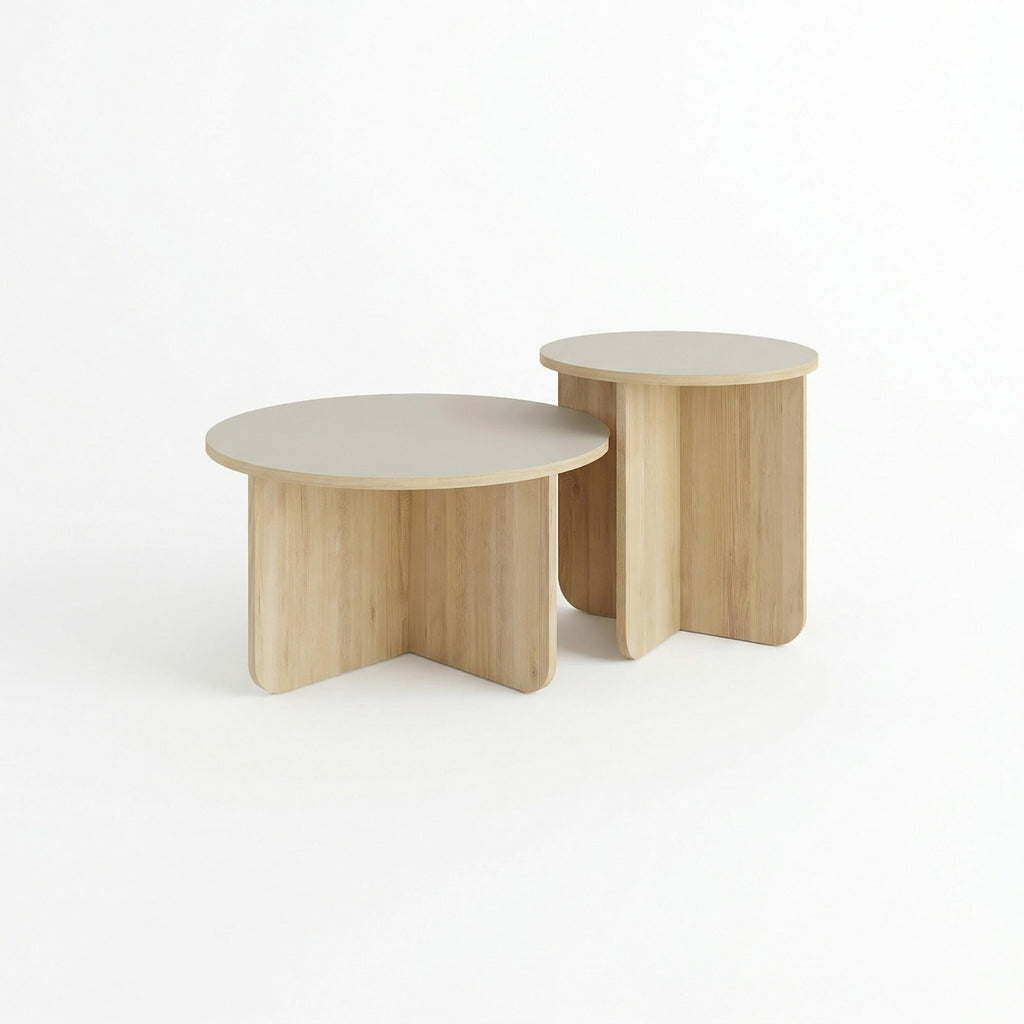 Decortieliving - Hillary Modern 2-Piece Coffee Table Set