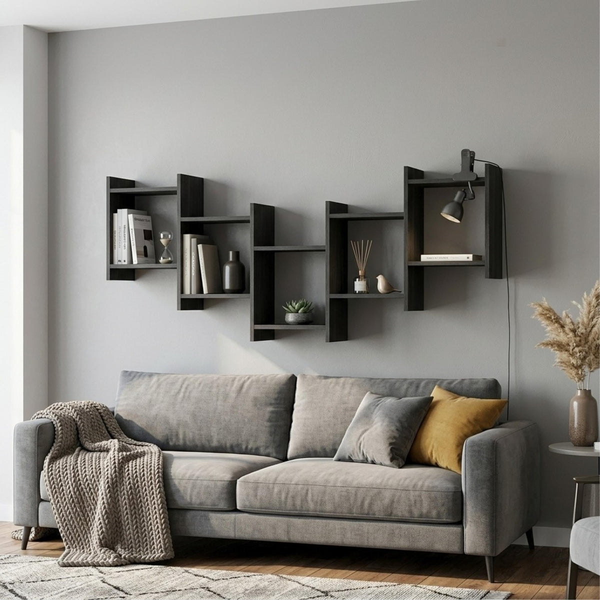 Decortieliving - Bat Modern Floating Shelf 64cm Tall