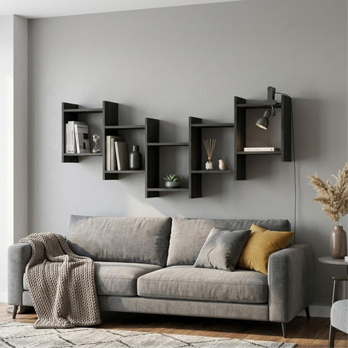 Decortieliving - Bat Modern Floating Shelf 64cm Tall