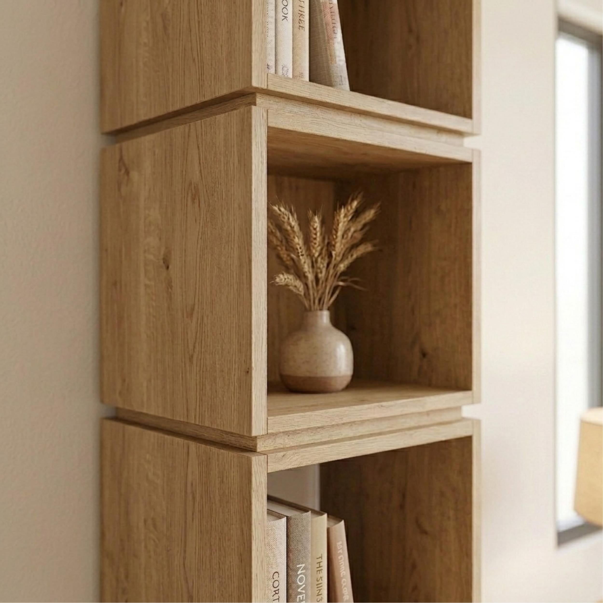 Decortieliving - Multi Modern Bookcase Display Unit Tall 167cm