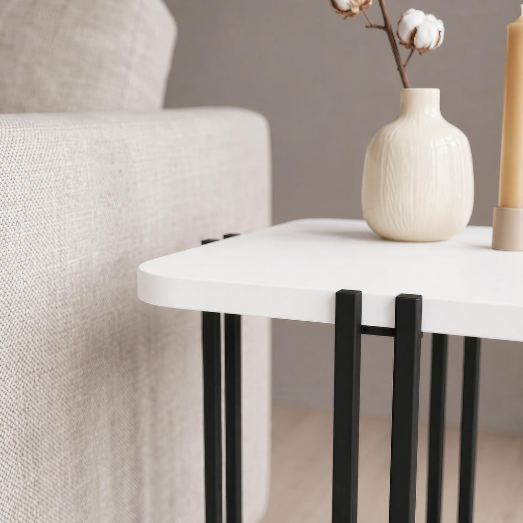 Table d'appoint Notus à 2 niveaux avec étagère