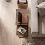 Decortieliving - Nero C-Shaped 2-Part Side Table Set