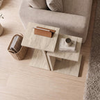 Decortieliving - Nero C-Shaped 2-Part Side Table Set