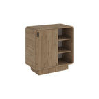 Decortieliving - Rovel Round Edge Sideboard Natural Oak with Shelves