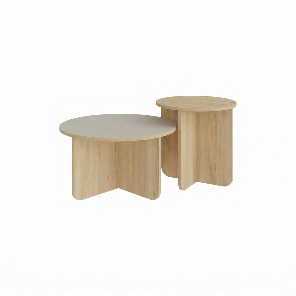 Decortieliving - Hillary Modern 2-Piece Coffee Table Set