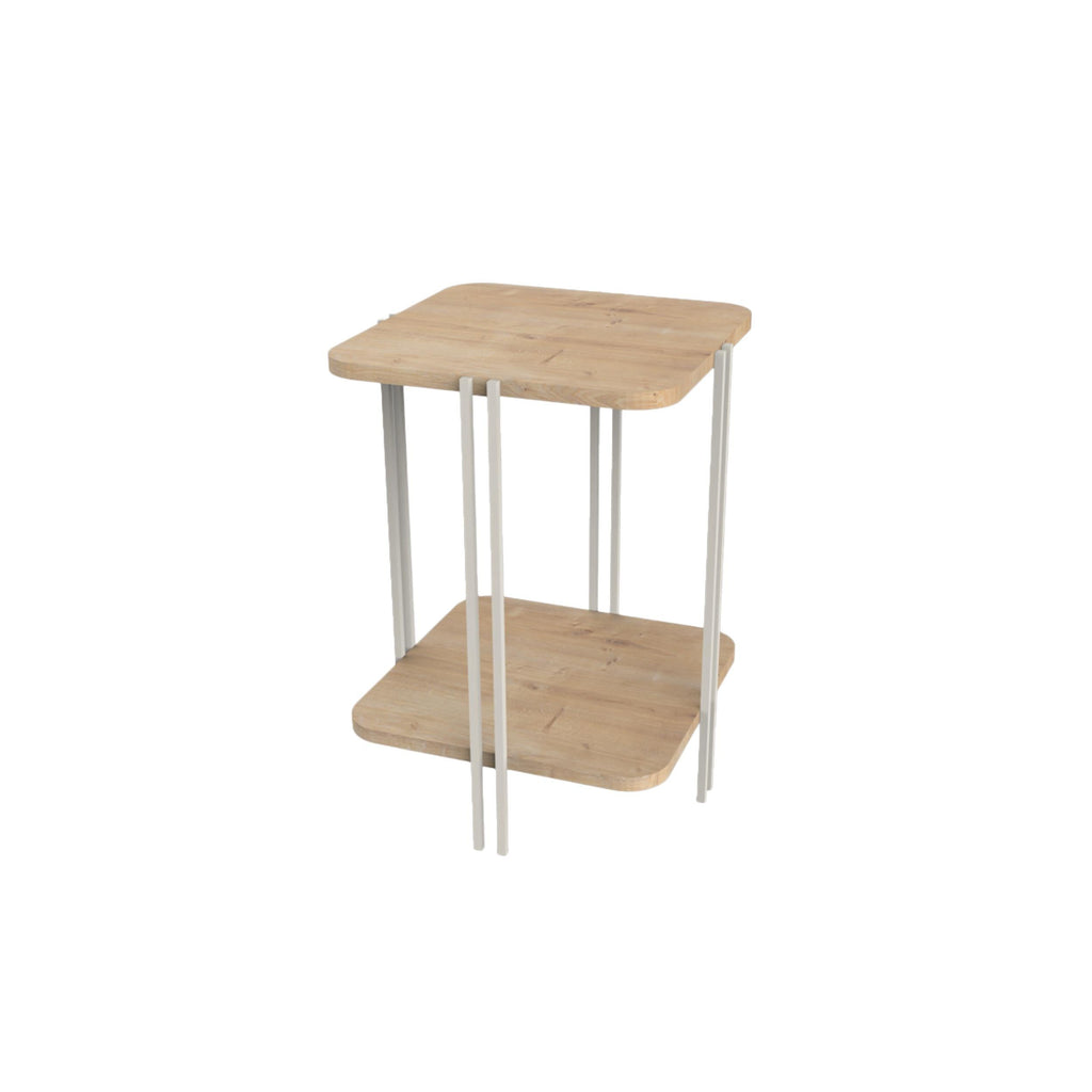 Table d'appoint Notus à 2 niveaux avec étagère