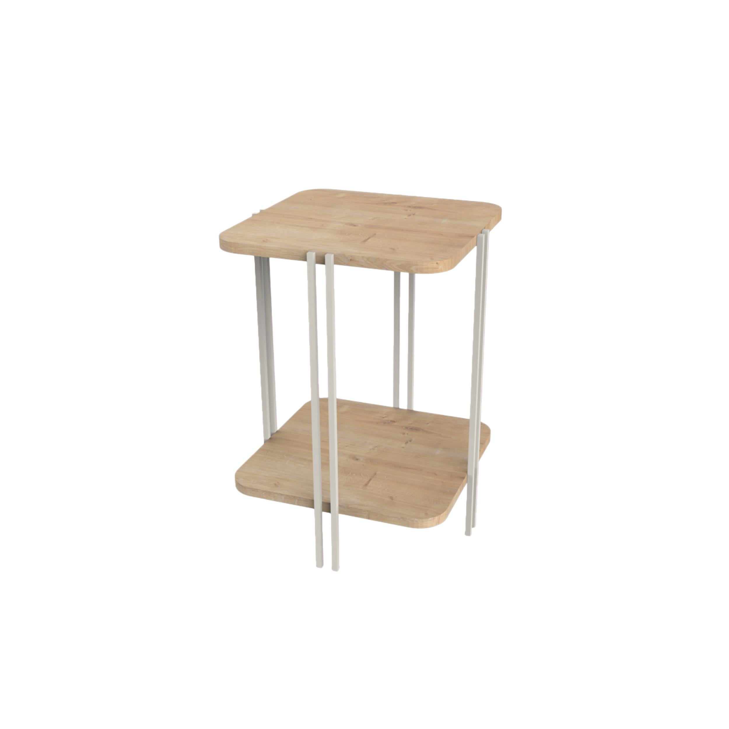 Table d'appoint Notus à 2 niveaux avec étagère